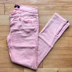 Zipper Ankle Skinny Jeans